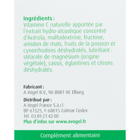 Acérola Vitamine C 40 comprimés