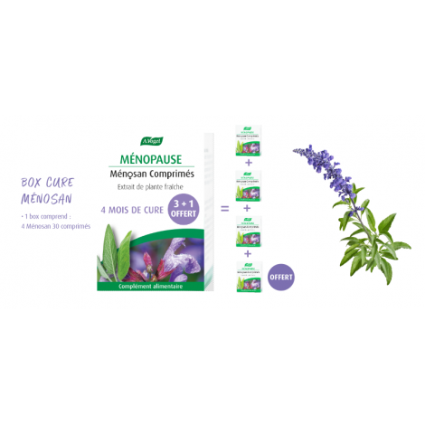 Cure Ménosan lot de 4 boîtes (3+1 offert)