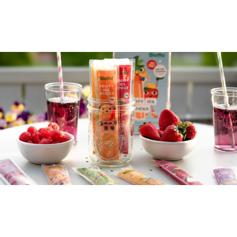 biotta, fruity ice sticks, glace bio, glace vegan, glace aux fruits, bâtonnet glacé, glace enfant,