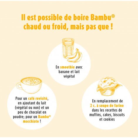 Bambu®Substitut de Café Sans Caféine*Sachet Recharge 200gr