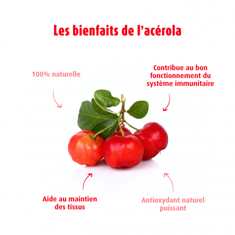 Acérola Vitamine C 40 comprimés