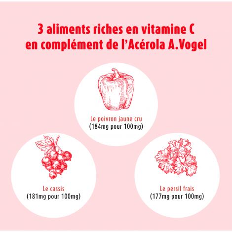 Acérola Vitamine C 40 comprimés