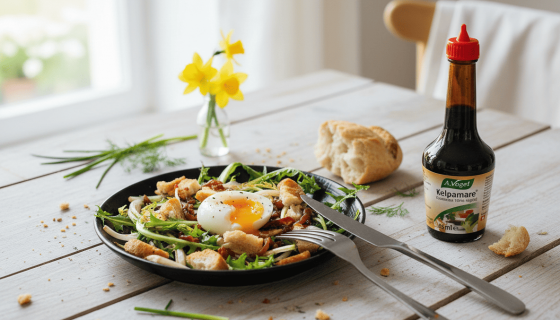 Recette de printemps : salade de pissenlit avec une vinaigrette au Kelpamare A.Vogel